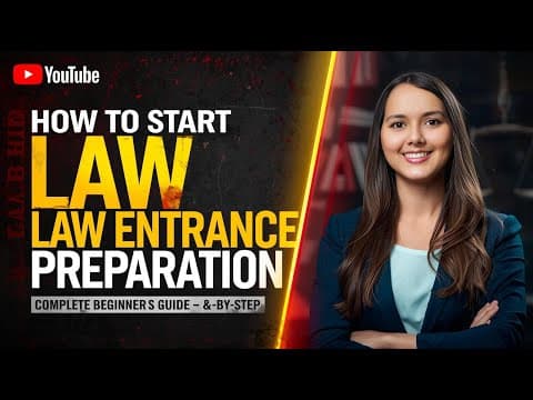 How to Start Law Entrance Preparation | Complete Beginner's Guide Step By Step - Free Demo Class for Law Coaching